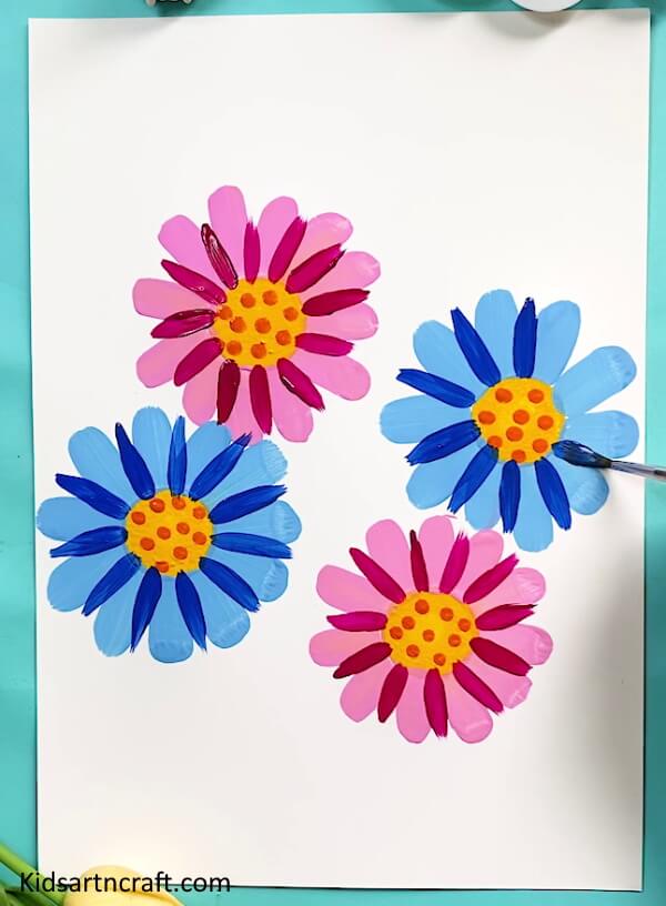 Decorative Flower Painting With Watercolors Idea For PreschoolersAwesome Rainbow Art &amp; Flower Painting Art For Kids