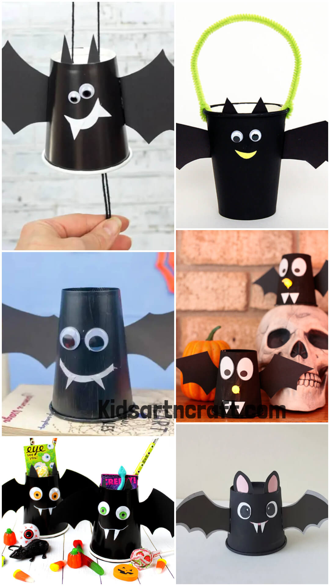 Bat Paper Cup Craft Ideas