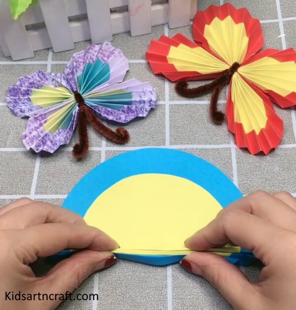 Easy Process Of Paper Crafting To Make Butterfly For Preschoolers