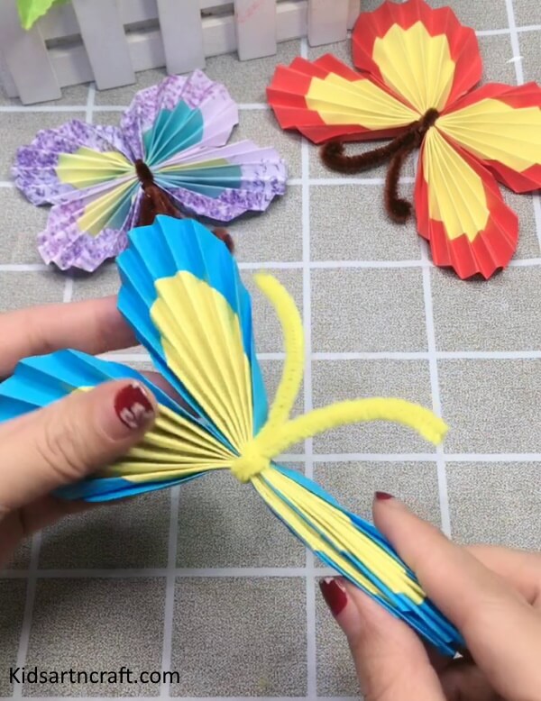 DIY Project Idea To Make Creative Paper Butterfly For School
