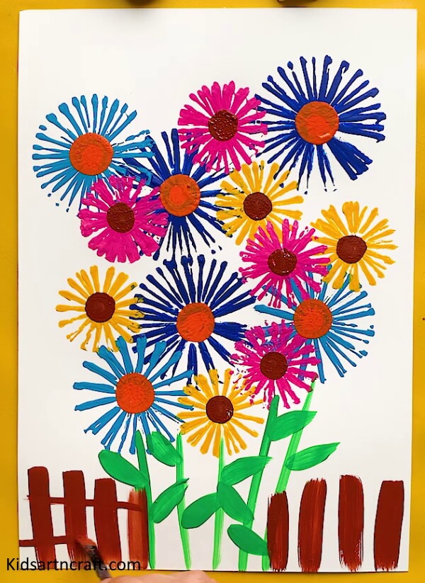 Amazing Flowers Painting Art Idea For KidsBeautiful Flower Painting Art For Kids To Make With Parents