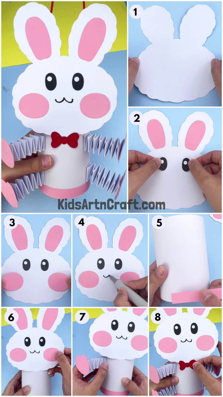 Beautiful Bunny Wall Hanger Craft For Kids - Kids Art & Craft