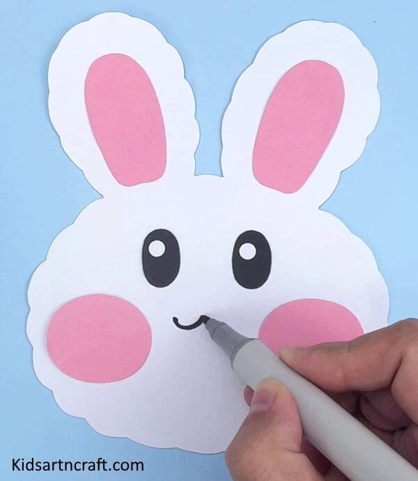 Easy To Draw A Nose Of Bunny paper Cup Craft