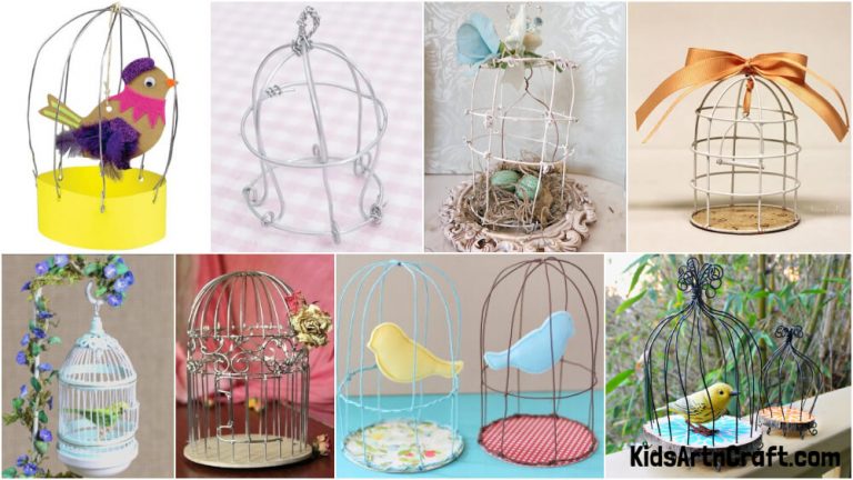 Beautiful Wire Birds & Birdcage Crafts - Kids Art & Craft