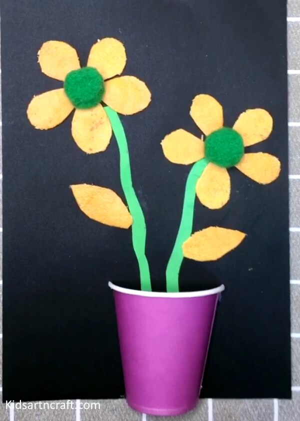 Simple & Creative Way To Make Pretty Flower Craft Idea Of Orange Peel For Kids Best of Waste Flower Pot Craft Using Orange Peel &amp; Paper Cup - Step by Step Instructions