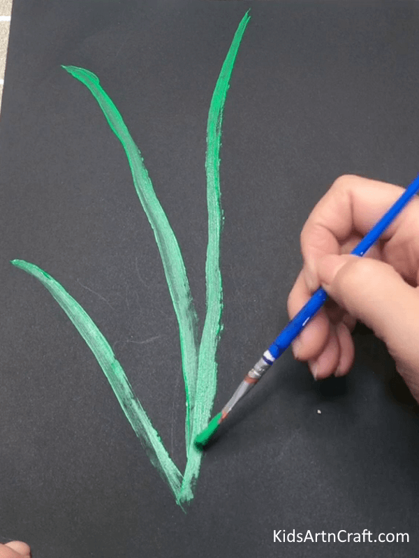 A Watercolor Is Used To Make Colorful Flower Painting Art Idea For Kids