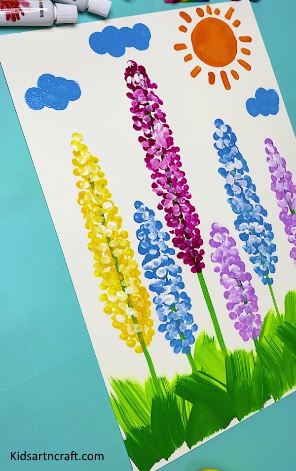 Easy Colorful Trees Painting Step by Step Tutorial Idea For Kids