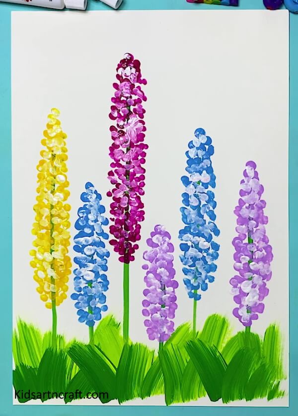 Colorful Trees Painting Idea For Spring Season With Step by Step Tutorial
