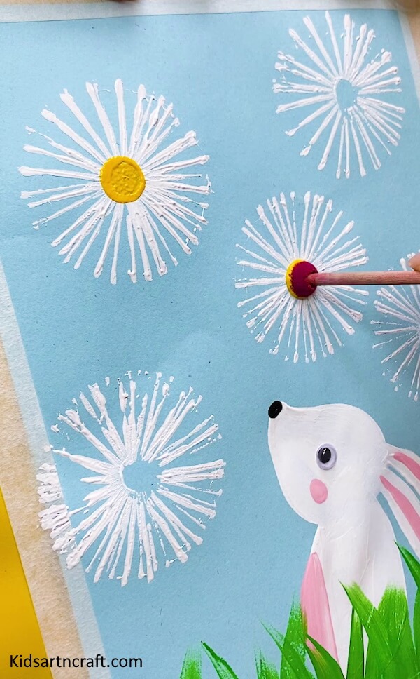 Cool Project Idea To Make Cute Bunny With Flower Painting Art & Craft For School Cute Bunny & Flower Painting Art