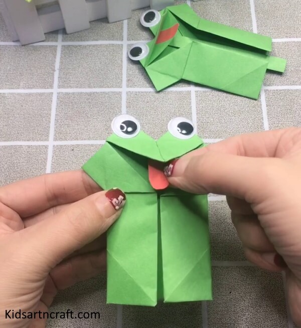 Creative Way To Make Cute Paper Frog Craft Idea For Kids