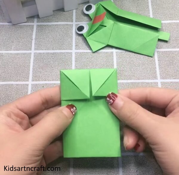 DIY Project Idea To Make Cute Paper Frog Craft Idea for Kids