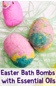 DIY Easter Egg Bath Bombs Recipe With Lavender & Peppermint Essential Oils