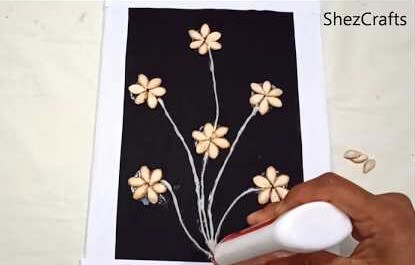 DIY Easy Flower Art With Seeds For Kids Easy Seeds Flower Crafts 