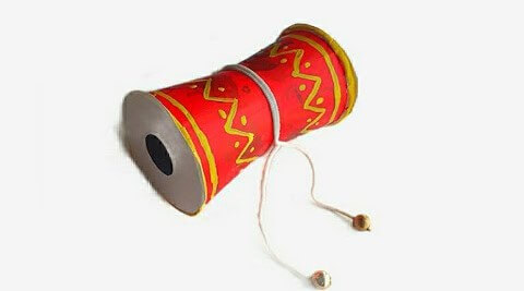 DIY Fun To Make Damru Craft Using Paper Cup For MahashivratriShivratri Art &amp; Crafts Activities for Kids