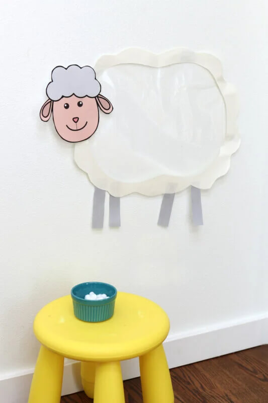 DIY Sheep Craft For Wall Decoration On Farmer's Day