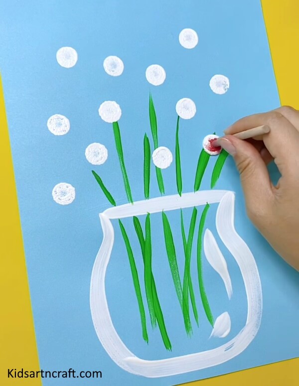 Acrylic Paint Is Used To Make Adorable Flower Painting Craft For Kids DIY Simple Flower Painting Art