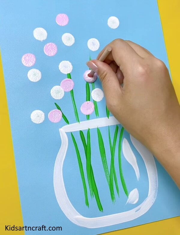 Easy & Decorative Flower Painting Art Craft Idea - Step By Step Tutorial