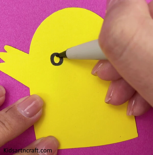 Easy To Make An Eye Chick Craft With Sketch Pen