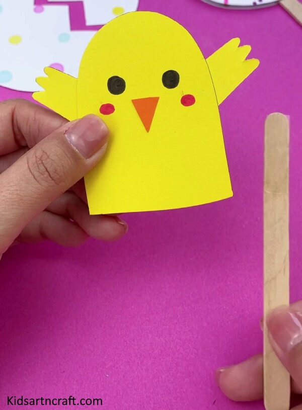 Perfect To Make Chick Craft Face With Popsicle Stick