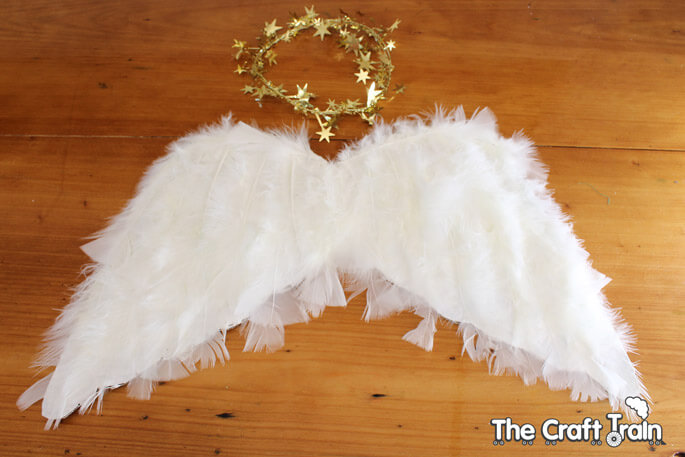 Easy & Simple Feather Angel Wings Craft For KidsEasy &amp; Simple Angel Wings Craft For Kids