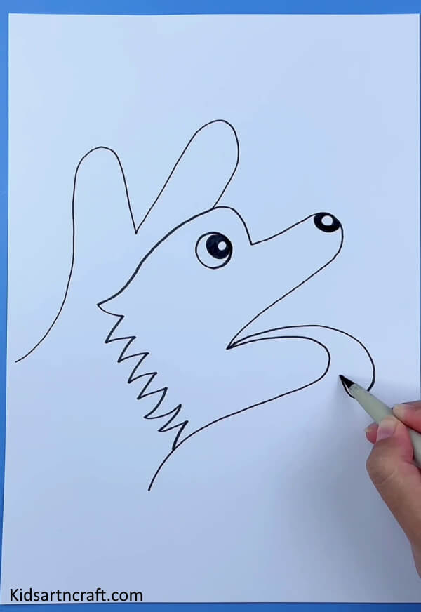 Homemade Fingerprint Painting Dog Craft Idea For Preschoolers