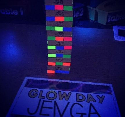 Exciting Glow Day Jenga Game For 2nd Grade