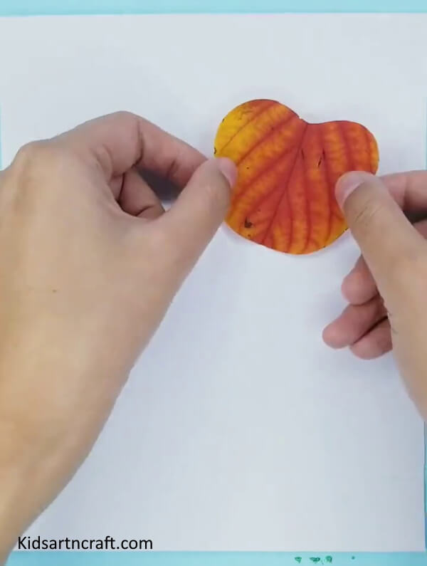 Simple Idea To Make Paper Fruit Craft With Leaves Idea For Beginner Fruit Craft For Kids Using Leaves