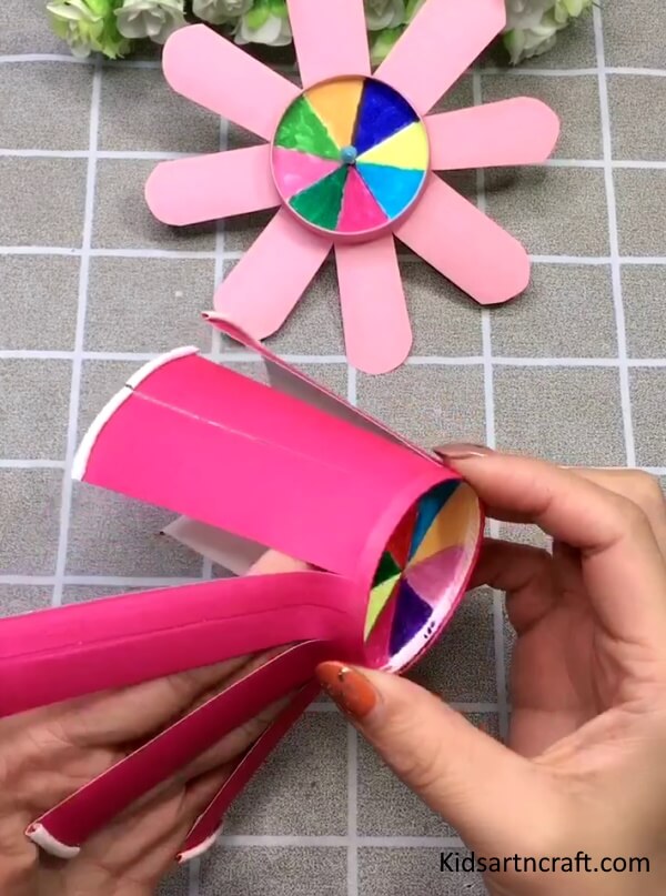 Easy To Make Paper Cup Spinning Toy Craft Idea For Preschoolers