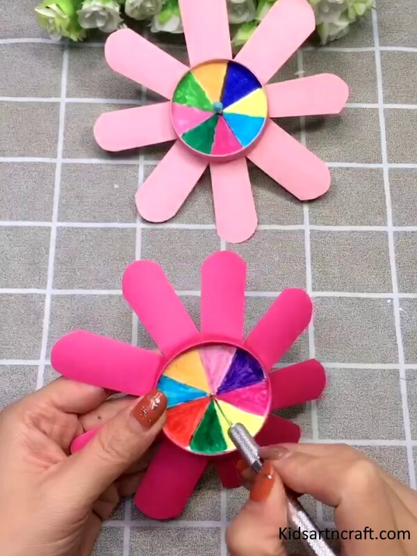 Learn How To Make Creative Paper Cup Spinning toy Craft Idea For Kids