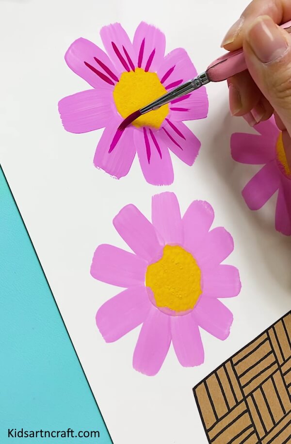 Step By Step To Make Creative Flower Painting With Pot Idea For KidsFun to Make Beautiful Flower Painting Art With Flower Pot