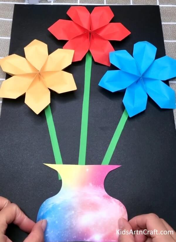 Art Process To Make Perfect Paper Flower Craft Idea For Kids