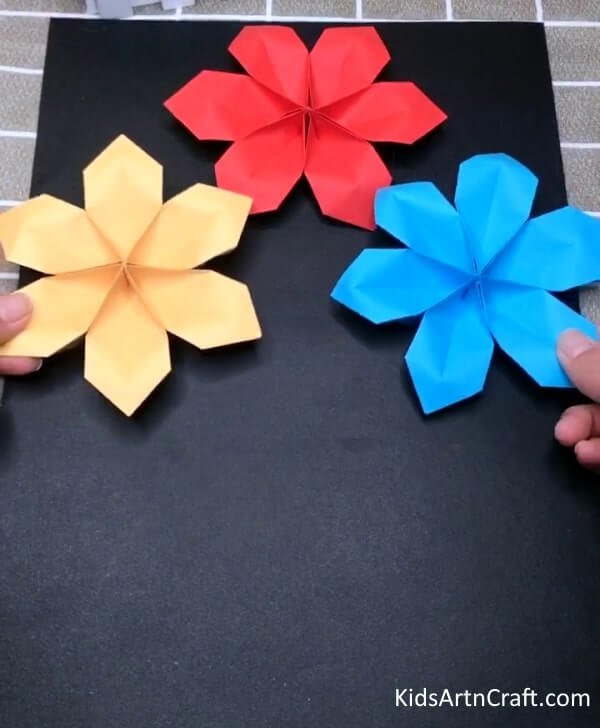 Easy To Make Colorful Paper Flower Craft Idea For Kids