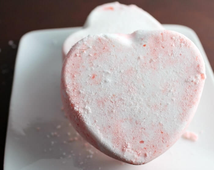 Homemade Bath Fizzies Bombs Craft Idea In Heart Shape