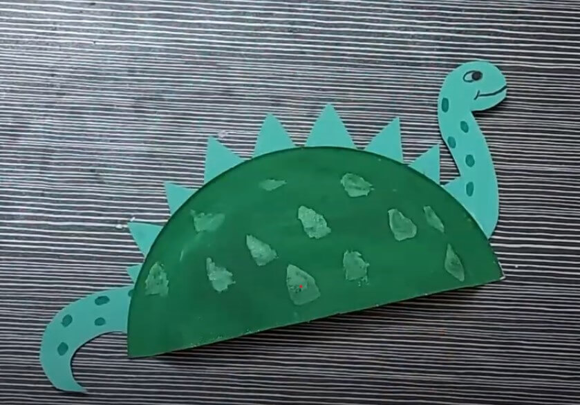 How To Make Dinosaur Puppet Craft With Clothespin & Paper Plate