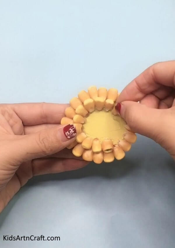 Fun Activities To Make Corn Seeds Flower Craft Idea For Kids