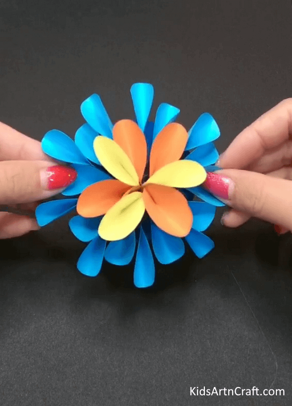 A Perfect Idea To Make Cute Paper Flower Craft Idea For Kids