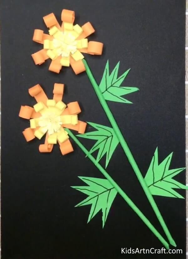 Amazing 3D Paper Flower Craft Idea For Kids