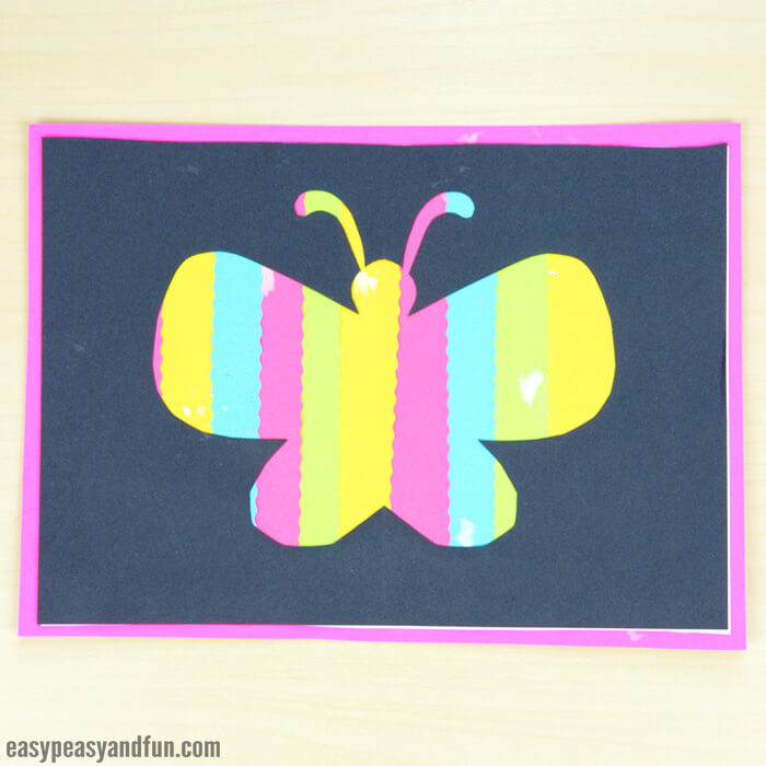 Pretty Butterfly Silhouette Art Ideas For KidsSimple silhouette butterfly art and craft ideas