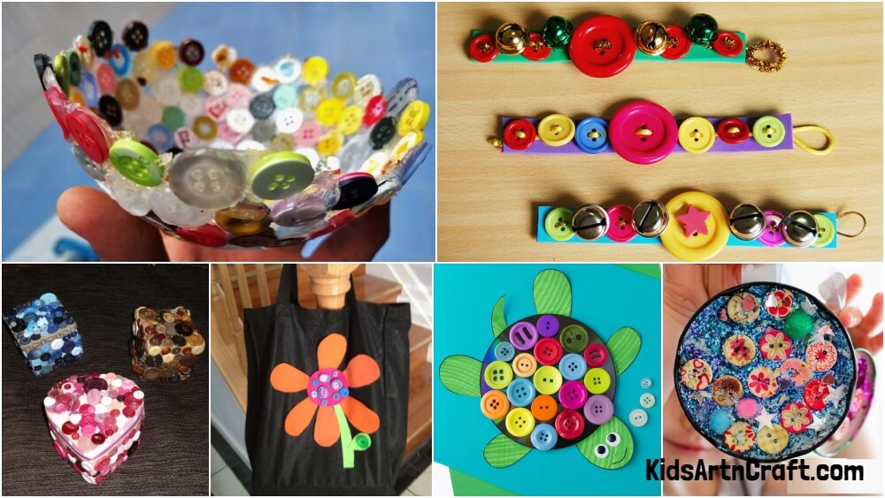 Recycled Button Craft Ideas For Kids