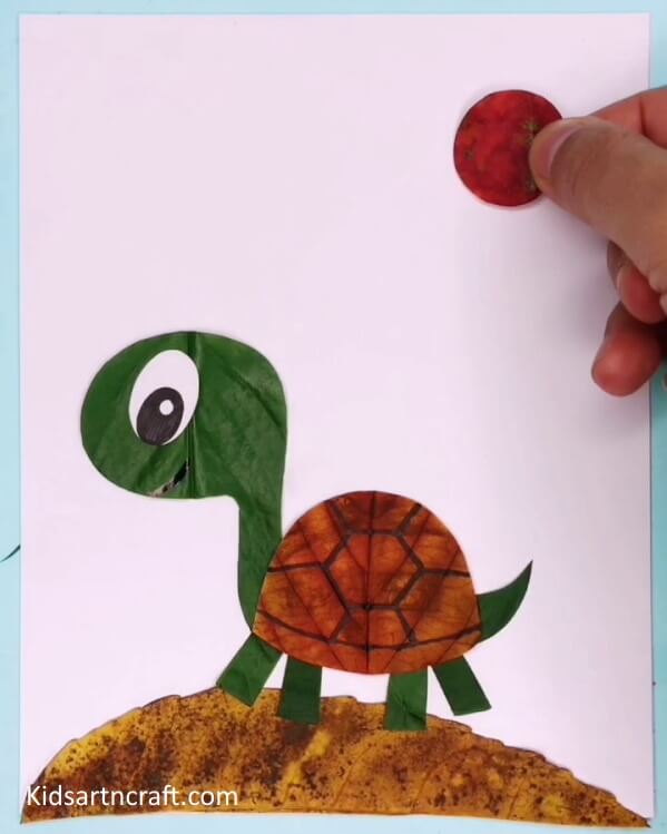 DIY Turtle Craft Using Recycled Material - Recycled Turtle Craft With Sun Using Leaves 