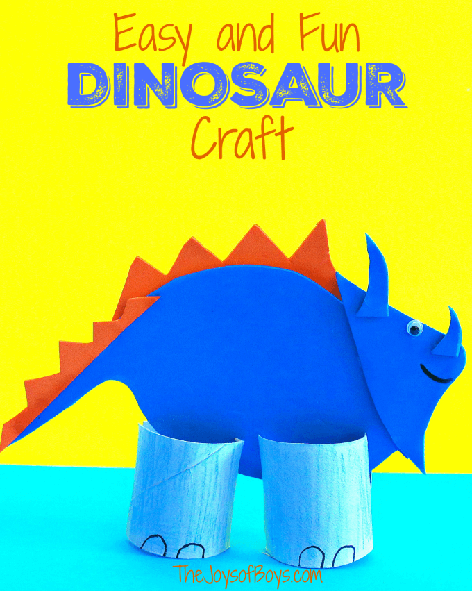 Simple & Fun Dinosaur Craft With Toilet Paper Roll & Foam Fun To Make Dinosaur Toilet Roll Paper Crafts