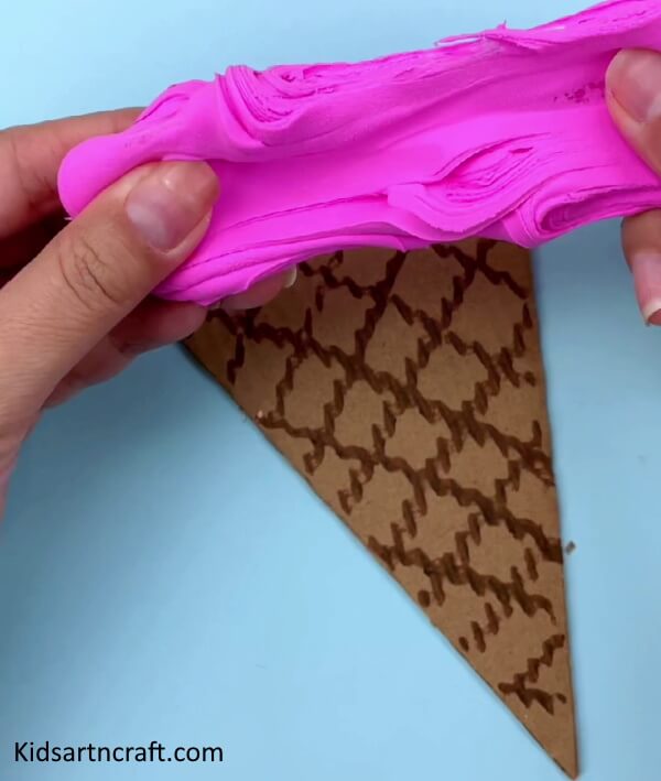 Handmade To Make Ice-Cream Craft Idea For Kindergarten Using Clay
