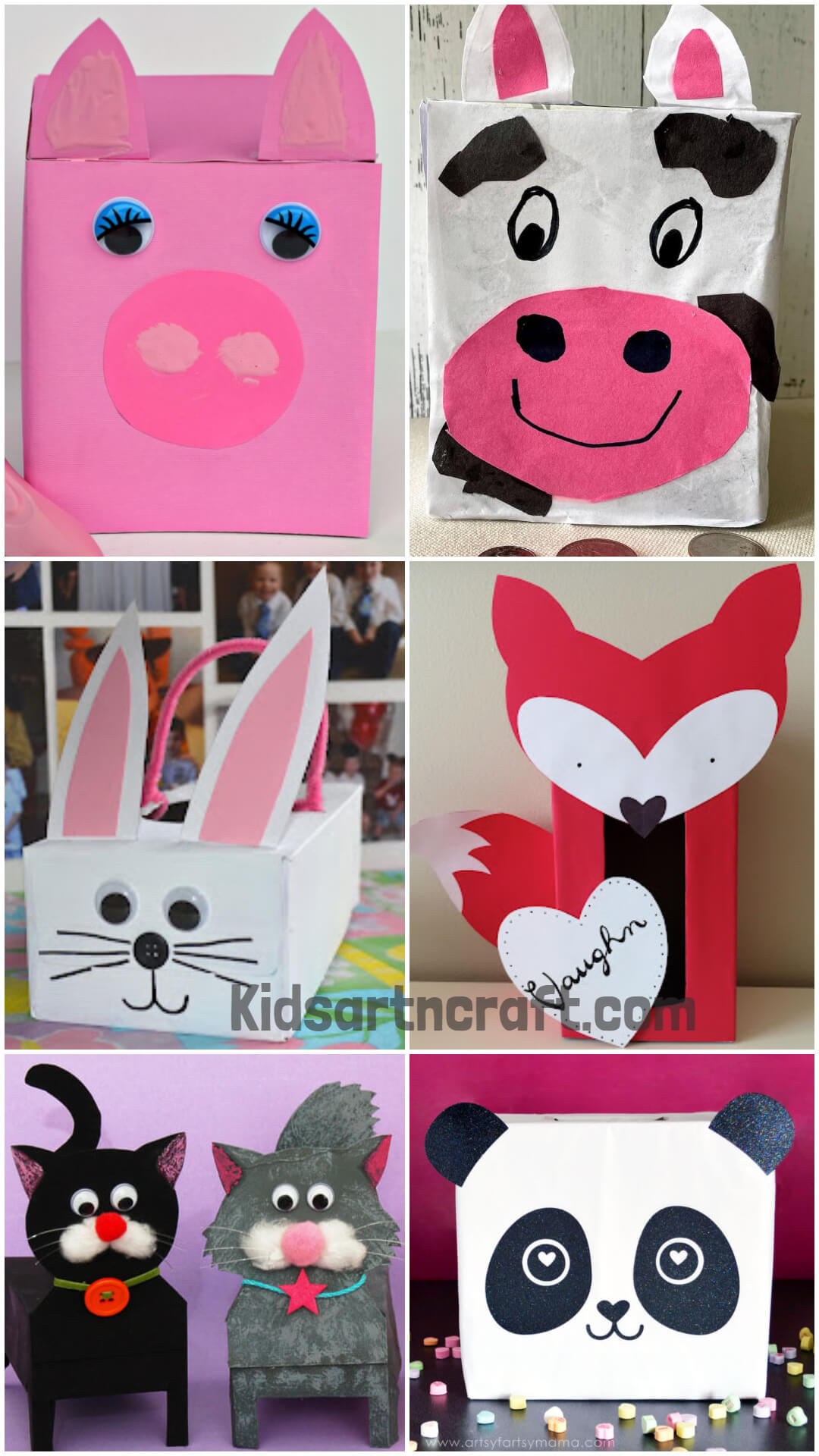 Tissue Box Animal Crafts For Kids