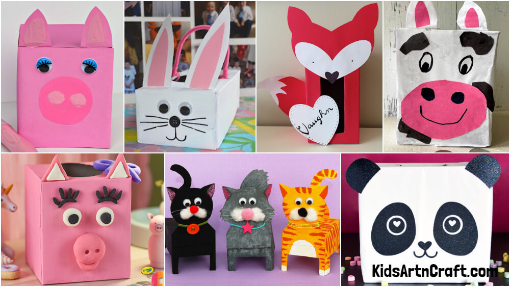 Tissue Box Animal Crafts For Kids - Kids Art & Craft