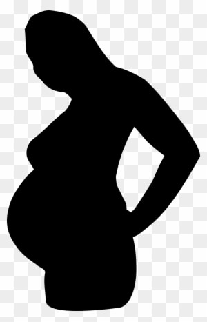 Unique Silhouette Art Of A Pregnant Woman