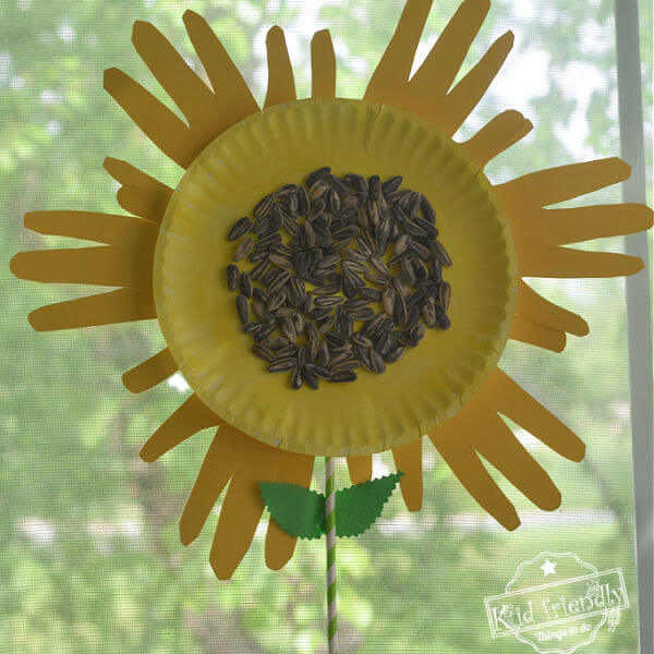 Unique Sunflower Handprint Craft For Decoration