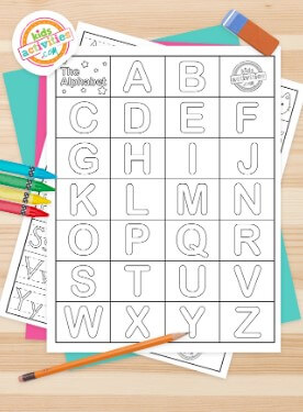 Useful Hand Lettering Alphabet Printable Coloring Pages