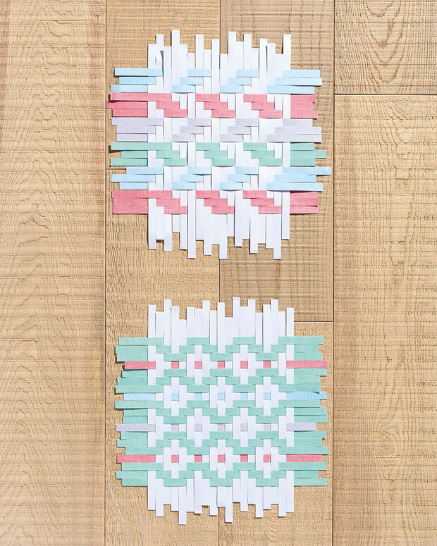 Adorable Paper Weaving Design Craft Idea At Home