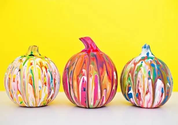 Adorable Squeeze Paint Pumpkin Idea For Kids Halloween Decoration With pumpkin painting Ideas