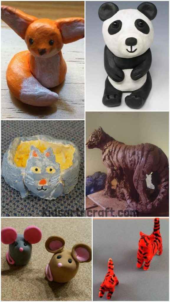 Air Dry Clay Ideas Featuring Animals - Kids Art & Craft